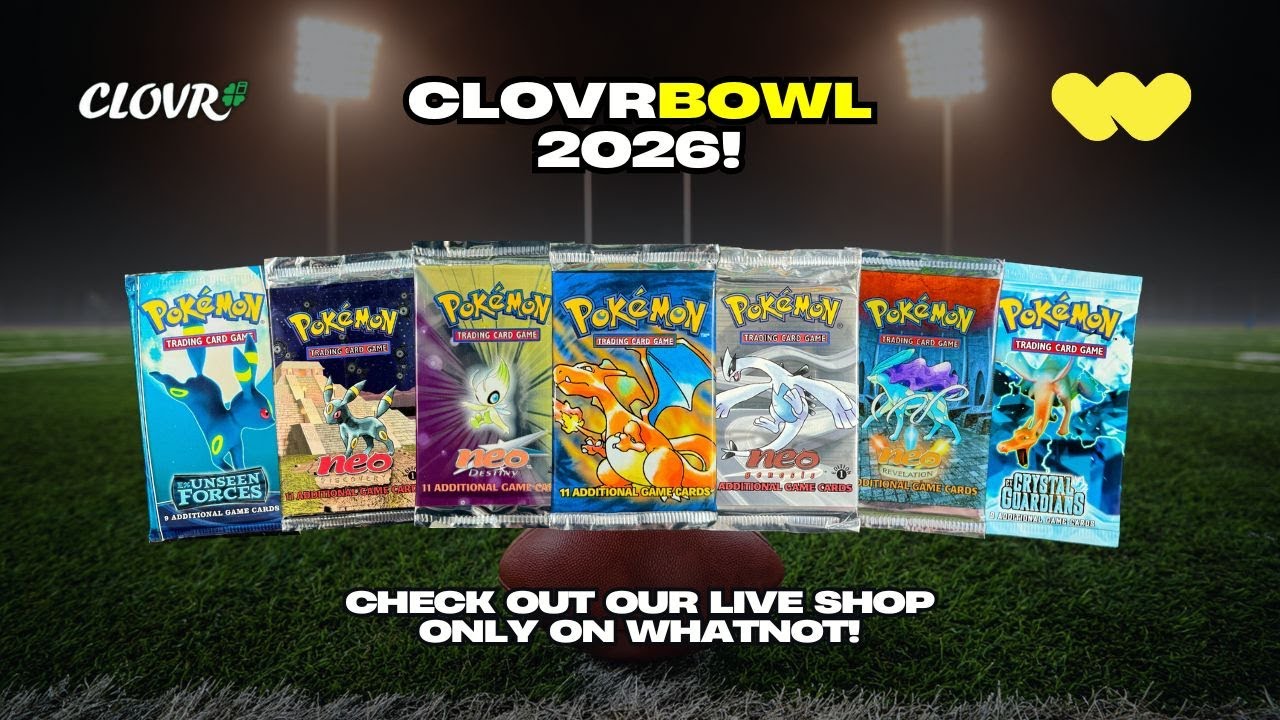 CLOVRBOWL 2026!!! CHECK OUT OUR  LIVE SHOP ON WHATNOT!