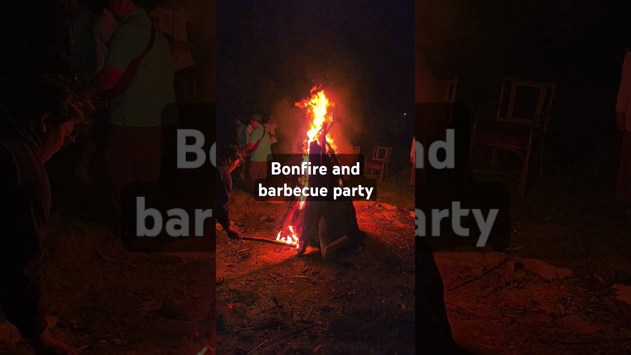 Bonfire and barbecue party on our last night in Takalar, South Sulawesi, Indonesia