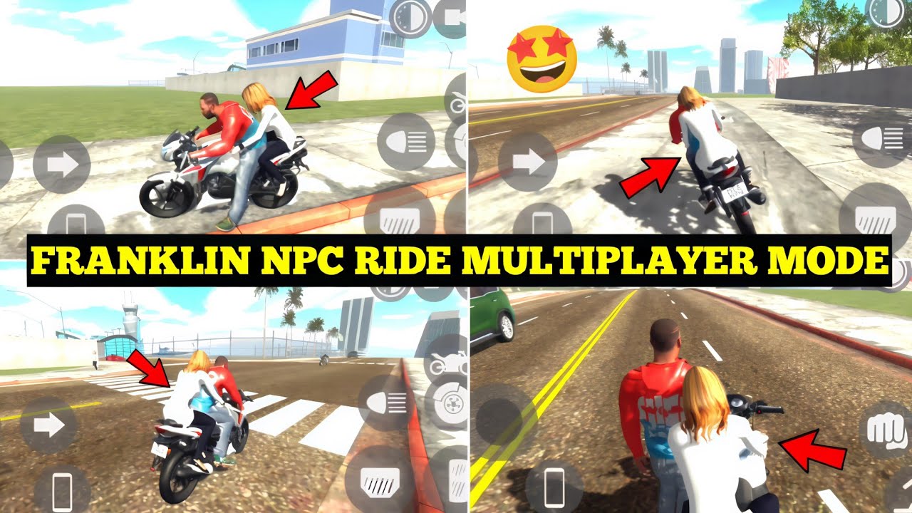 Indian Bike Driving 3D New Franklin NPC Multiplayer Mode 🤯🔥| New Update Ride Feature | Harsh in Game