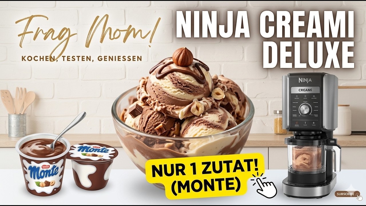 Ninja Creami Deluxe - мороженое Monte - супер вкусно!