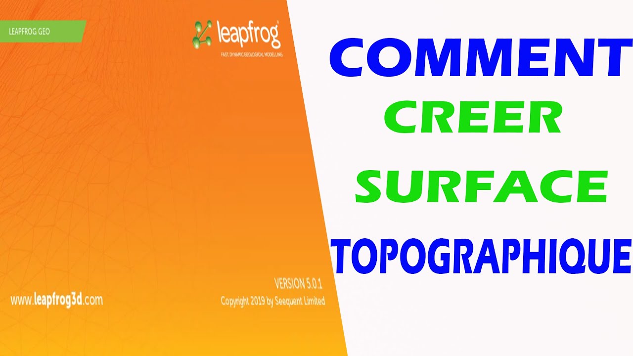 #Leapfrog Surface topographique