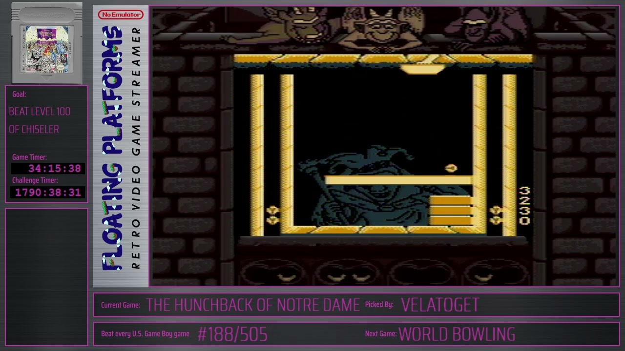 The Hunchback of Notre Dame: Topsy Turvy Games - Beat Every Original Game Boy Game #188/505 (Part 6)