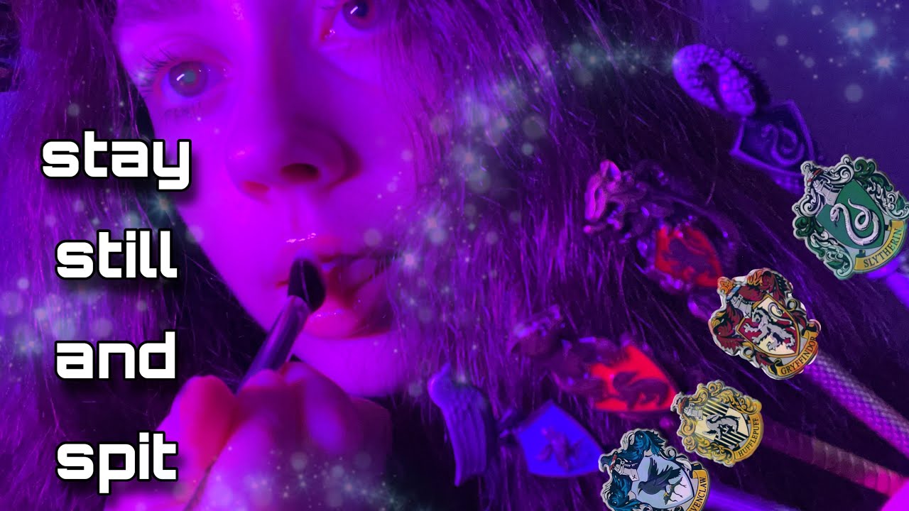 ASMR FAST and CHAOTIC Spit Painting You for Your First Day at Hogwarts 🪄 | Mouth Sounds, Stuttering