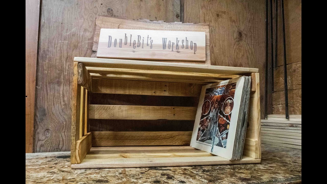 Making a Vinyl Record Crate Out of Reclaimed Pallets