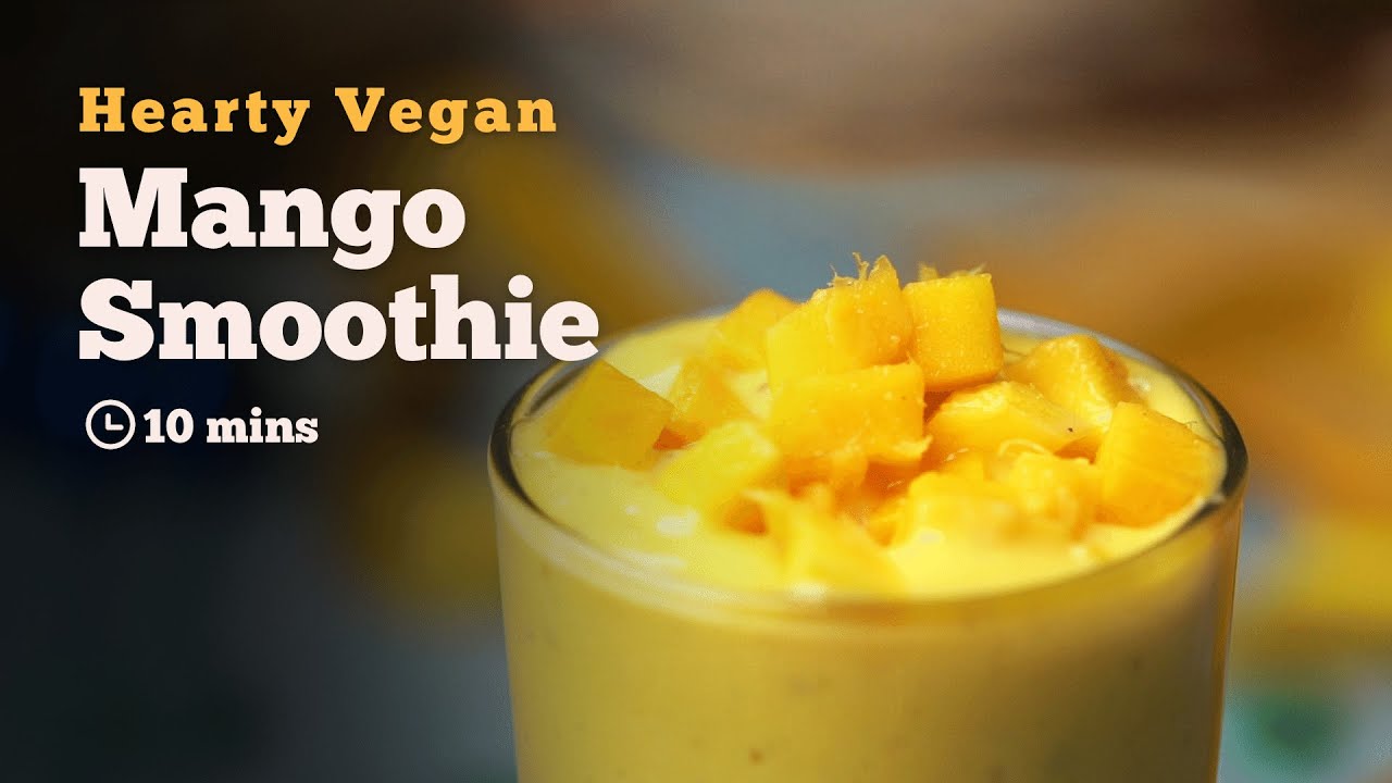 Vegan Mango Smoothie | Mango Coconut Milk Smoothie | Breakfast Smoothie | 5 Minute Recipes | Cookd