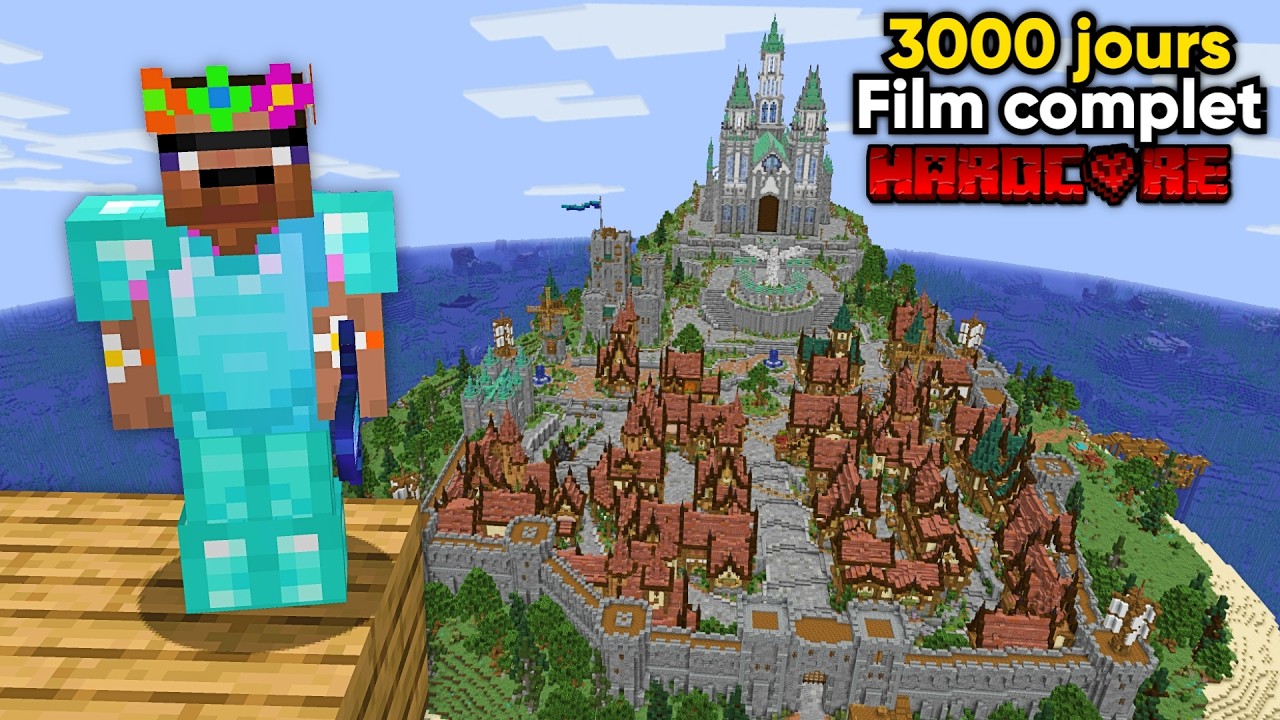 Survivre 3000 Jours en Hardcore sur Minecraft [Film Entier]