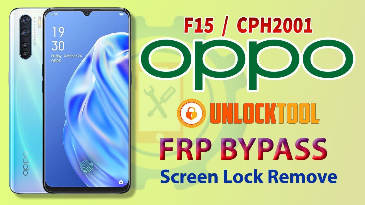 Oppo F15 (CHP2001) FRP Bypass 2023 |  Oppo F15 Screen Lock Remove By UnlockTool
