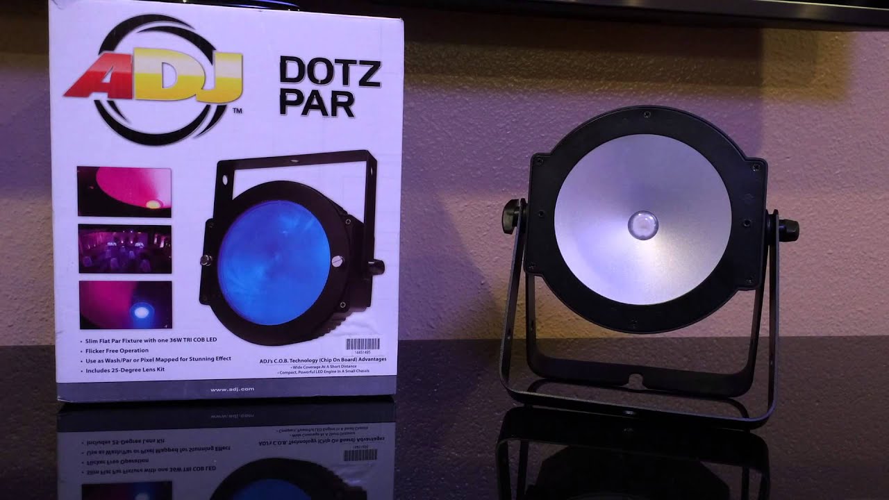Designs by Lighting covers the American DJ Dotz Pars!