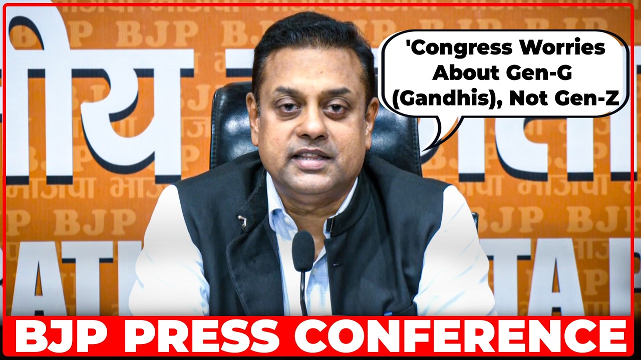 LIVE: BJP Press Conference by MP Sambit Patra on Rahul Gandhi&rsquo;s  &lsquo;RSS 'real enemy' statement I CJP