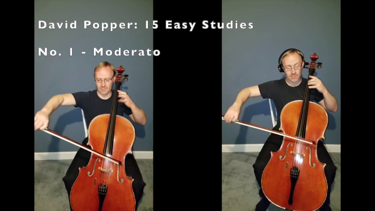 David Popper: 15 Easy Studies; No. 1 - Moderato (Sonny Enslen - cello)