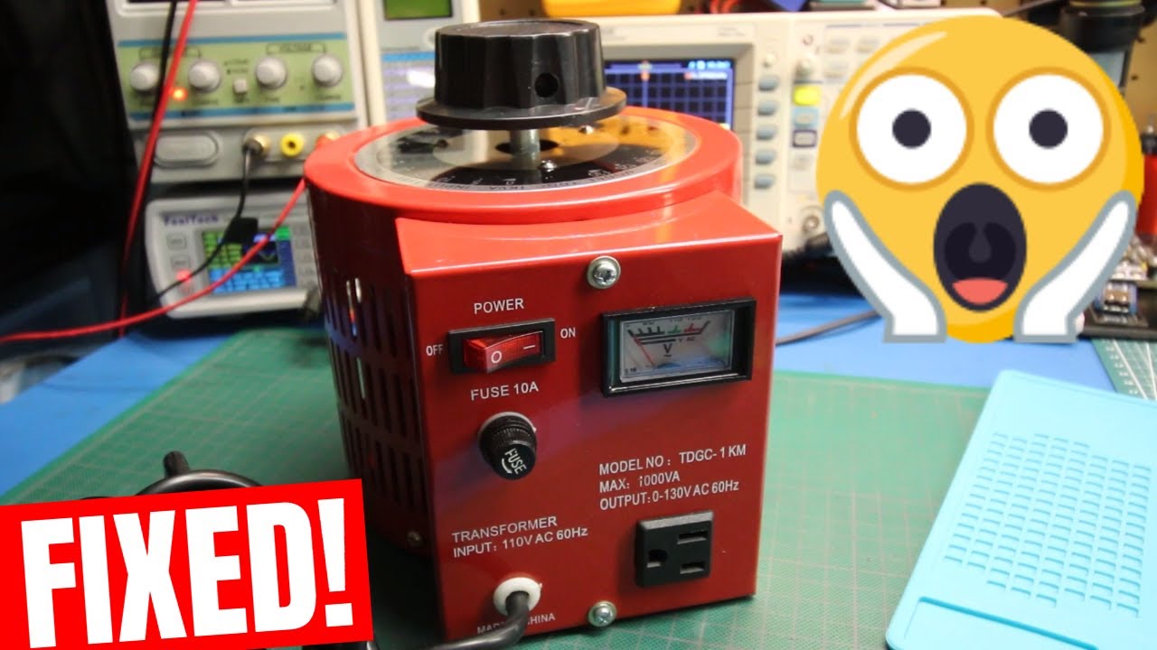 Variable Transformer (Variac) Review and Repair 🔥