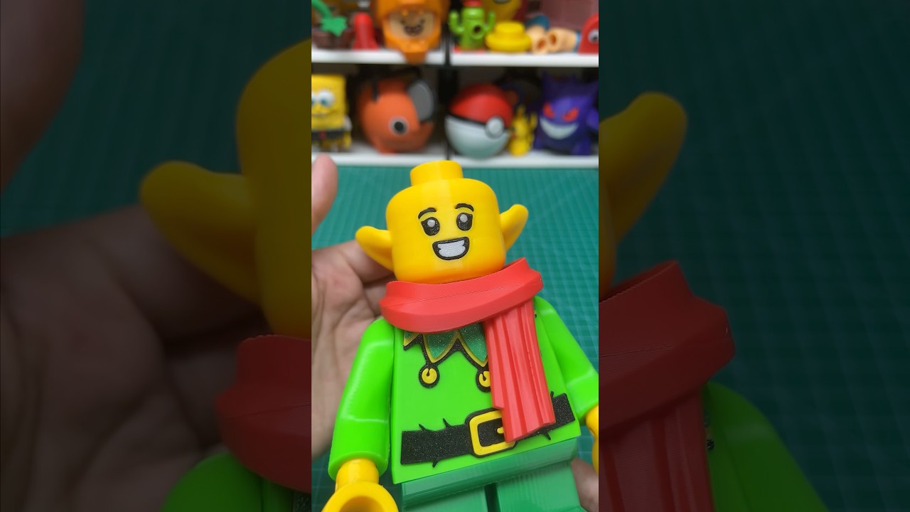 Christmas Elf ❄️🎄 #3dprinting #lego #toys #christmas #elf #asmrsounds #satisfying #billlab