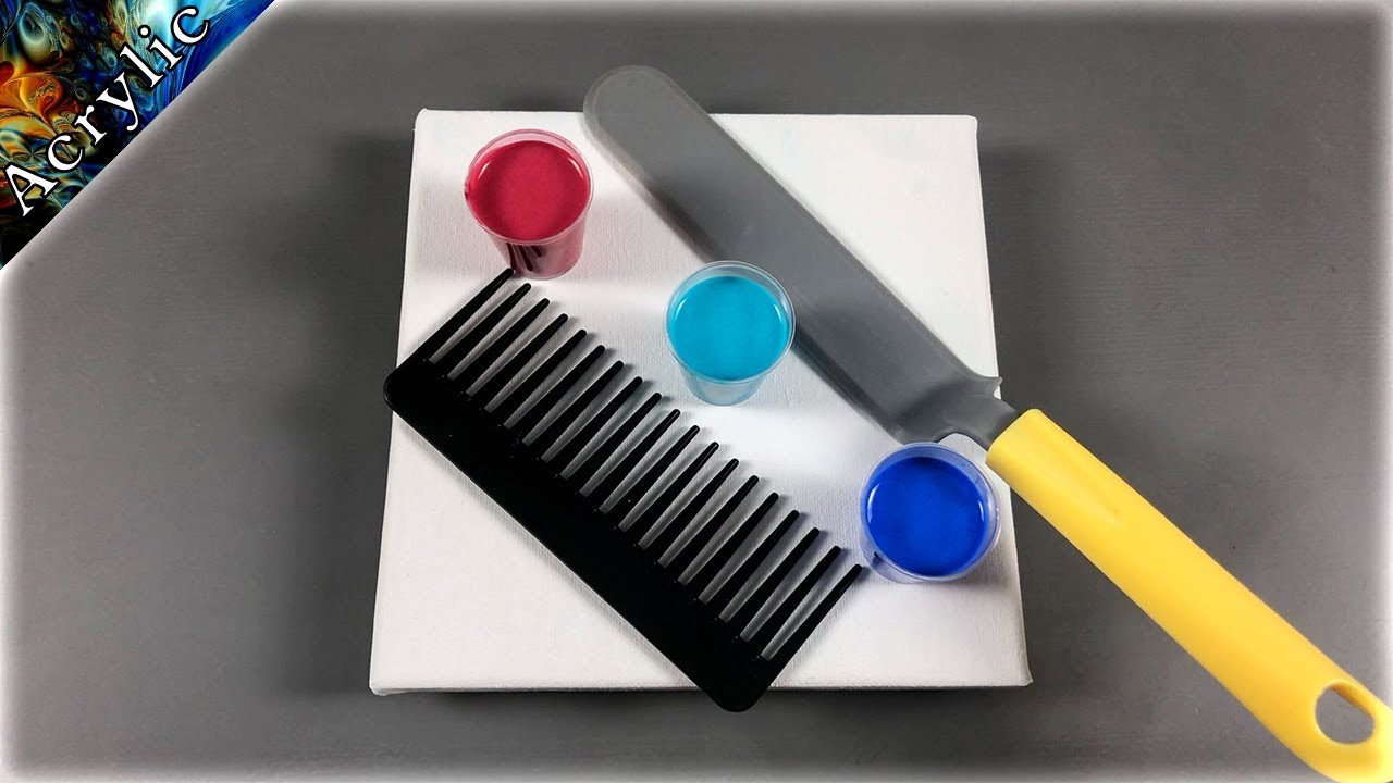 Chameleon Cells using Swipe Pour & Comb - Amazing Abstract Art