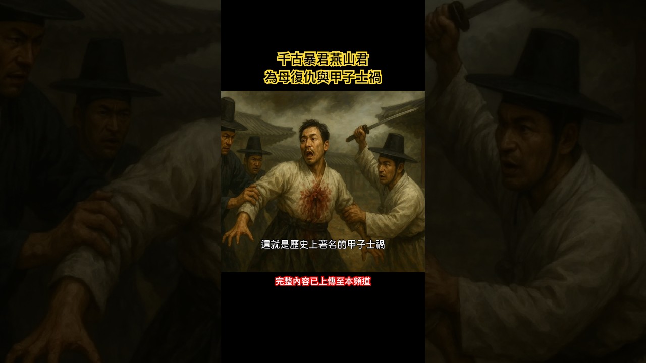 千古暴君燕山君，為母復仇與甲子士禍 #朝鮮歷史 #暴君 #韓國