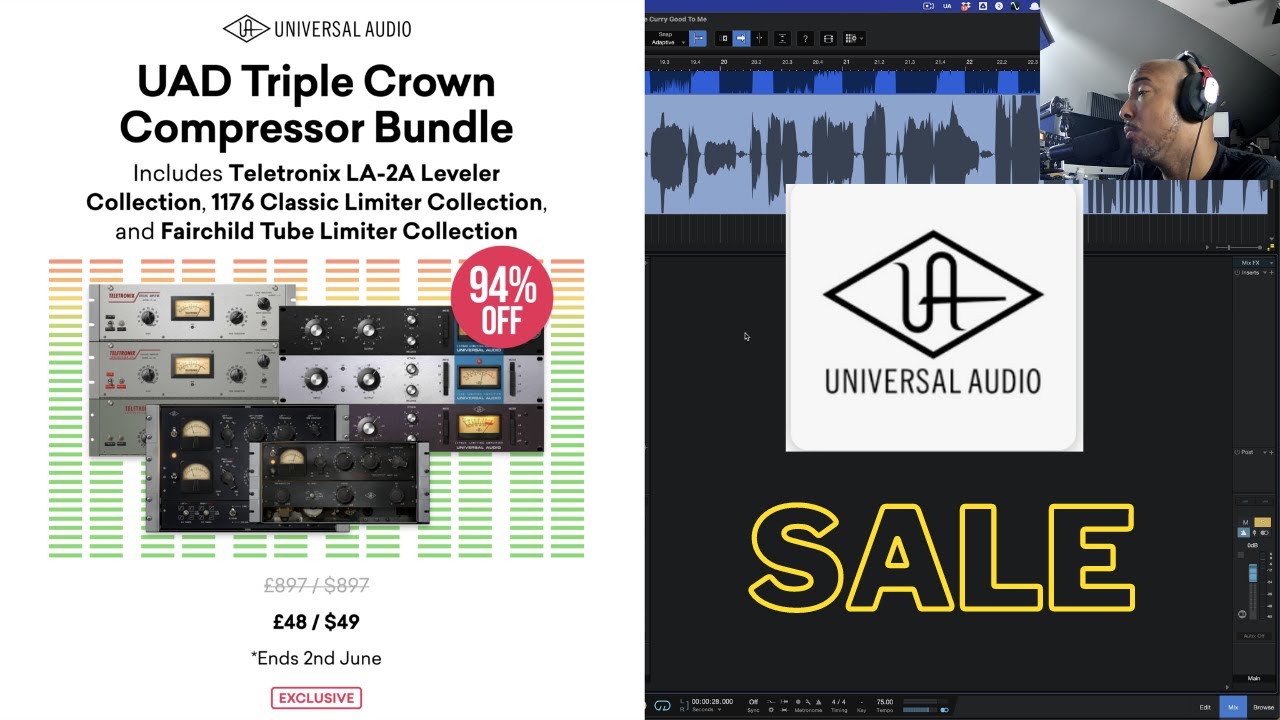 Get Universal Audio Triple Crown Compressor Bundle for just $49!