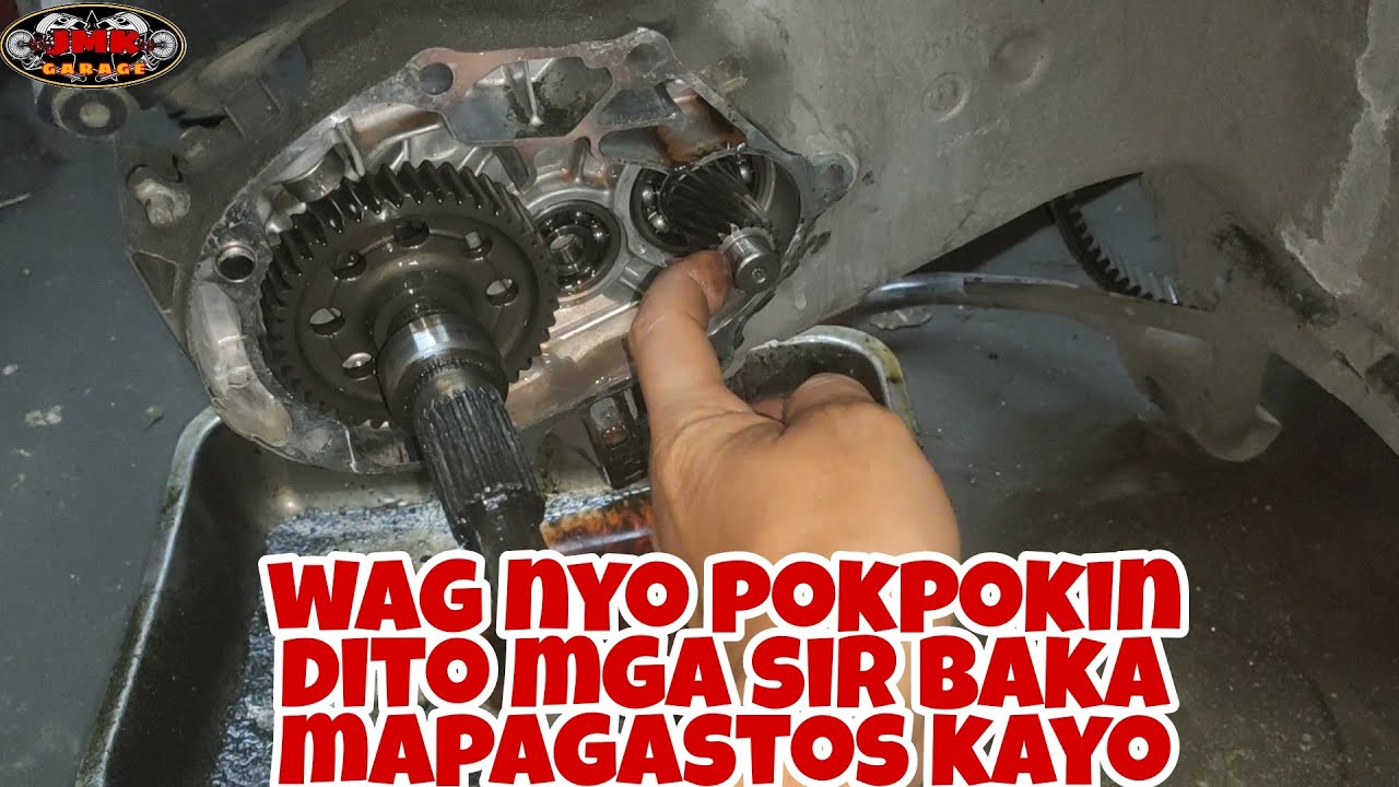 nagpalit ng gear bearing lalong dumami ang sira||nasira ang drive shaft dahil pinokpok click125