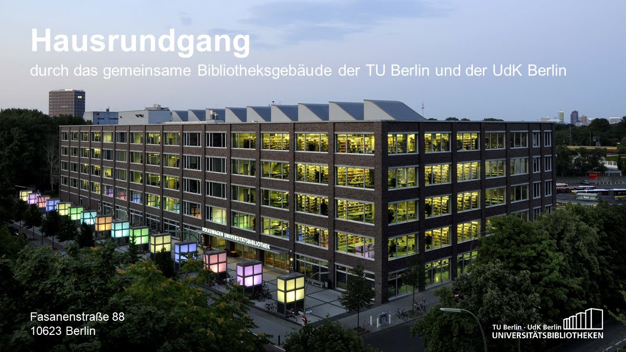 Hausrundgang durch das gemeinsame Bibliotheksgebäude der TU Berlin und der UdK Berlin
