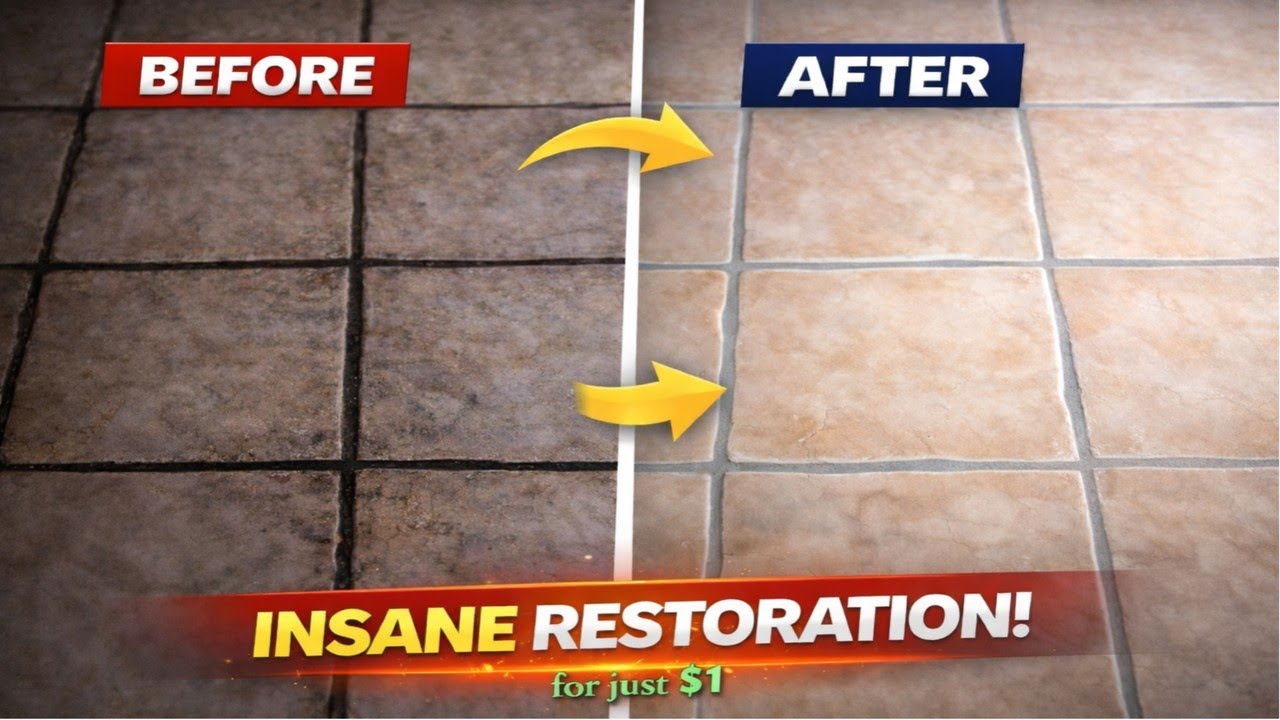 The $1 Hack That Makes GROUT Look Brand NEW (DIY)