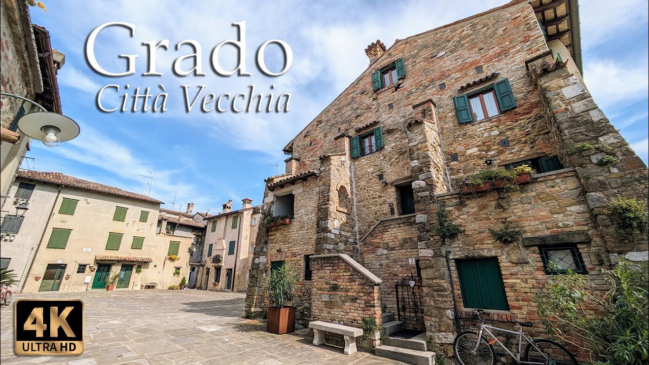 Grado, Citt&agrave; Vecchia (the historic centre) - Italy Walking Tour