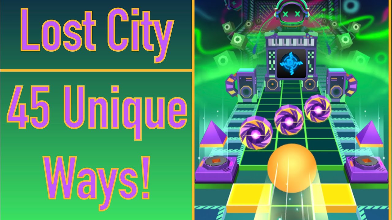 Rolling Sky Lost City🌃 - 45 Unique Ways