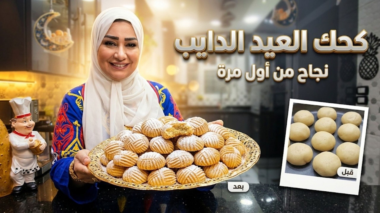 كحك العيد الدايب❗بأنجح مقادير مظبوطه جدا بالكوب والجرام❗بطعم وشكل ينافس الكحك الجاهز
