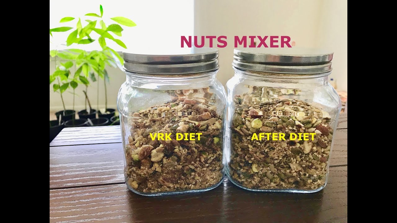 VRK DIET (Pre & Post) - NUTS MIXER - (Low carbs) EAT DAILY 3 TBSPS FOR ENERGY GAIN || BY BB CHEF