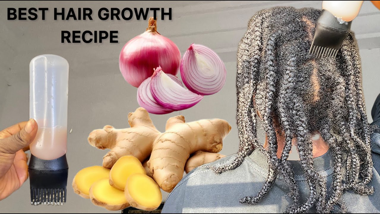 HOW I USE ONIONS & GINGER for faster hair growth,Use twice monthly