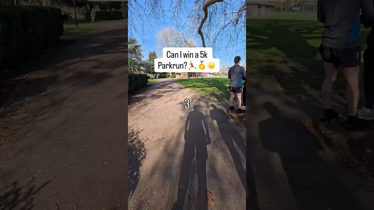 Can I win a 5k parkrun? *SPRINT FINISH*🏃&zwj;♂️👀☀️ #parkrun #running