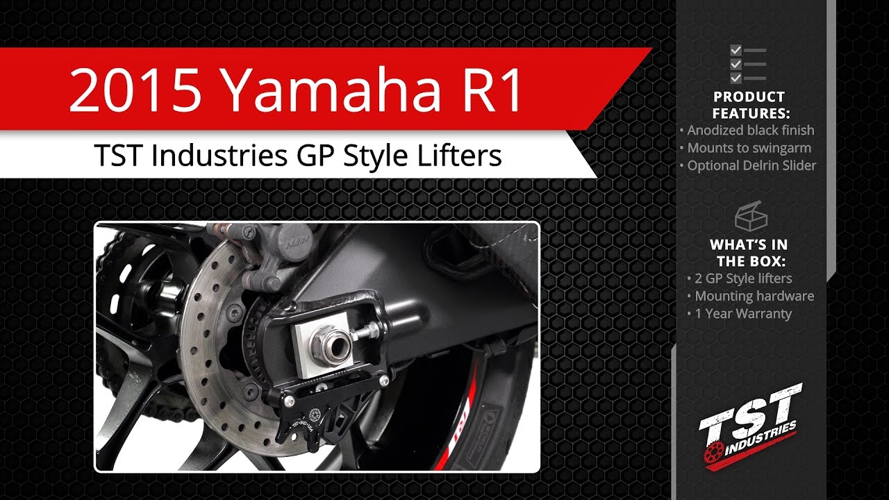 2015+ Yamaha R1 GP Style Lifters Product Feature Video by TST Industries