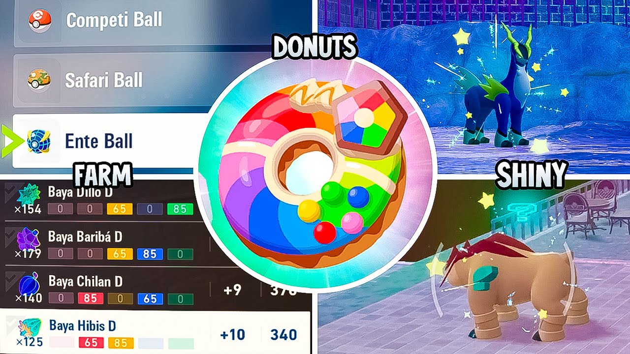 ✨ GUIA COMPLETA para CONSEGUIR BAYAS x999 y DONUTS EXCLUSIVOS en 5 MINUTOS en Leyendas Pokémon ZA ✨