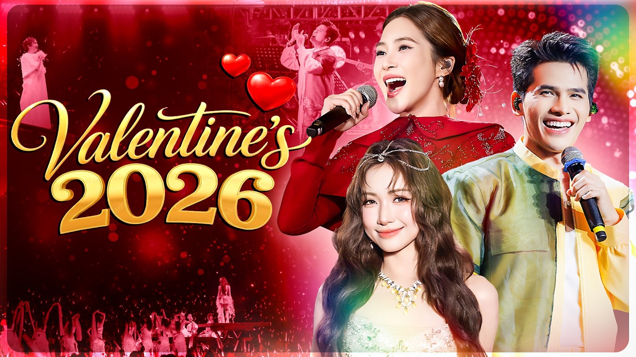 Đêm Nhạc VALENTINE ĐẶC BIỆT 2026 - Bùng Nổ Cảm Xúc Với QUỐC THIÊN & HƯƠNG TRÀM & HÒA MINZY | LIVE