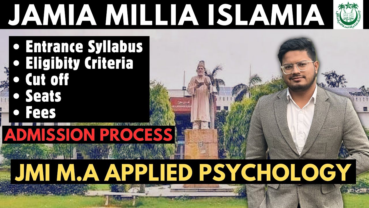 Jamia MA Applied Psychology Entrance Exam 2024 | JMI Admission 2024-25