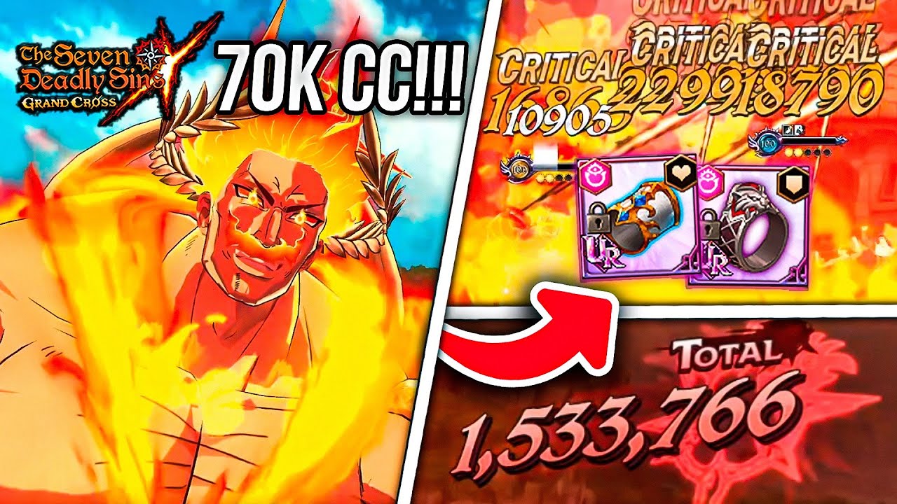 EL PERSONAJE MÁS ROTO DE LA HISTORIA!!!☀️ ESCANOR ULTIMATE 70K CC! 🙂| Seven Deadly Sins: Grand Cross