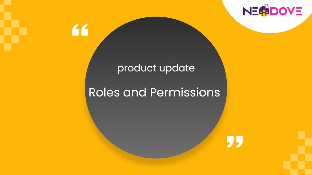 Roles and Permissions | Product Update | NeoDove Telecalling CRM