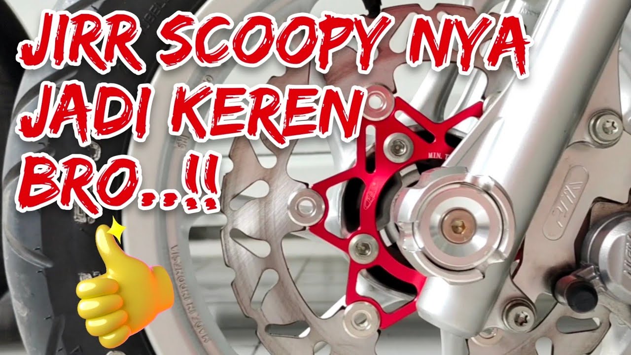 KEREN ABISS!! Pasang Rem Cakram Floating 220mm PSM di Scoopy Esp | Cara Ganti Cakram Standard
