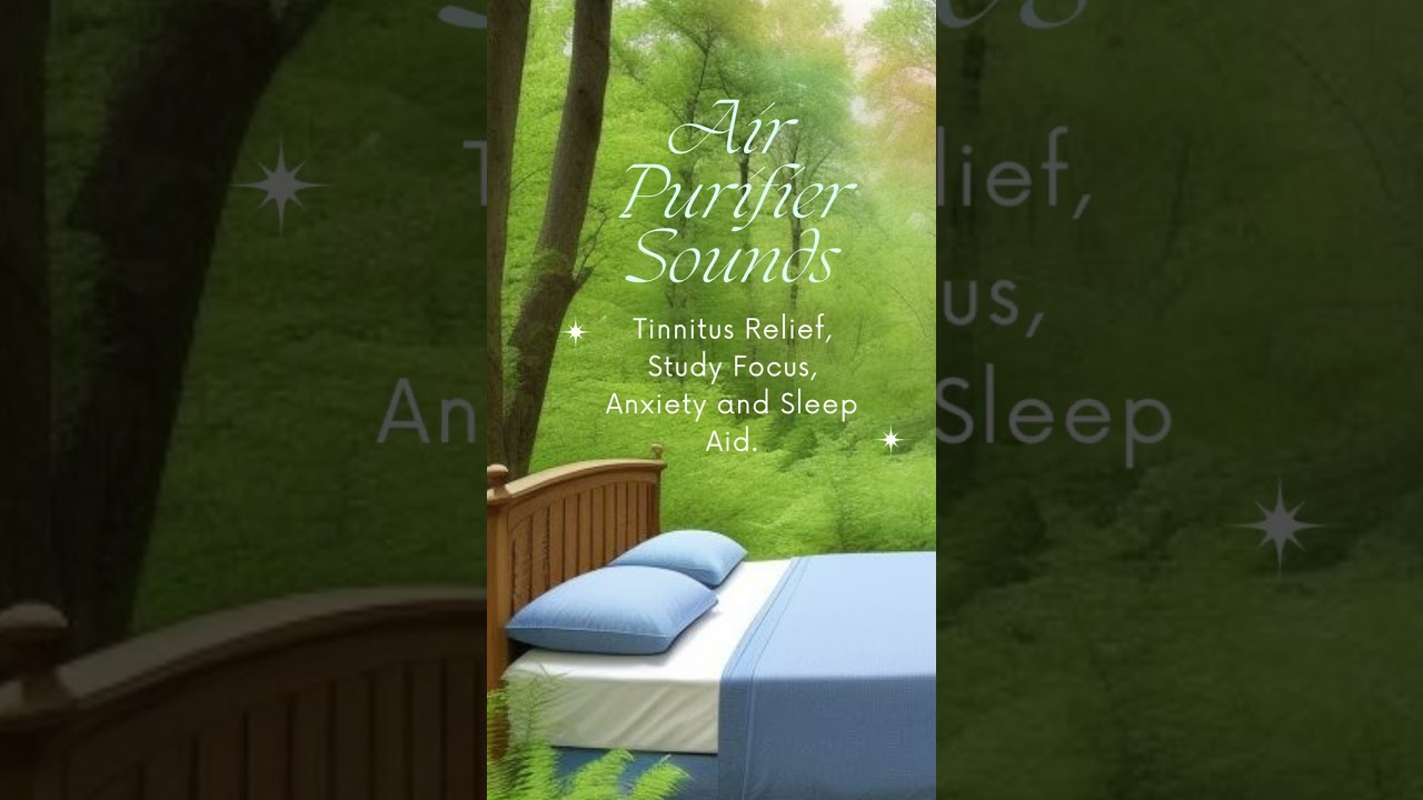 Air Purifier Fan Sound for Tinnitus Relief, ADHD Study Focus, Anxiety and Sleep 