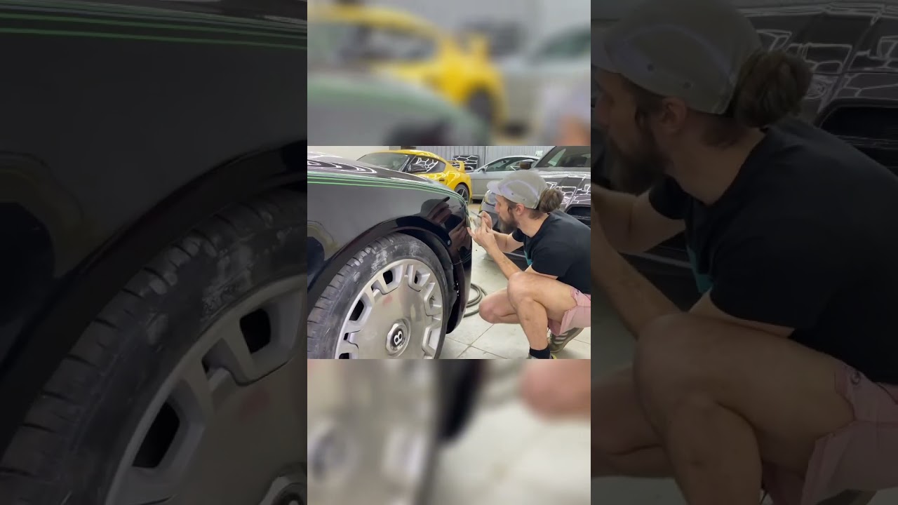 Пинстрайпинг на Bentley MULSANNE #рек #сервис #авто #bentley #pinstriping