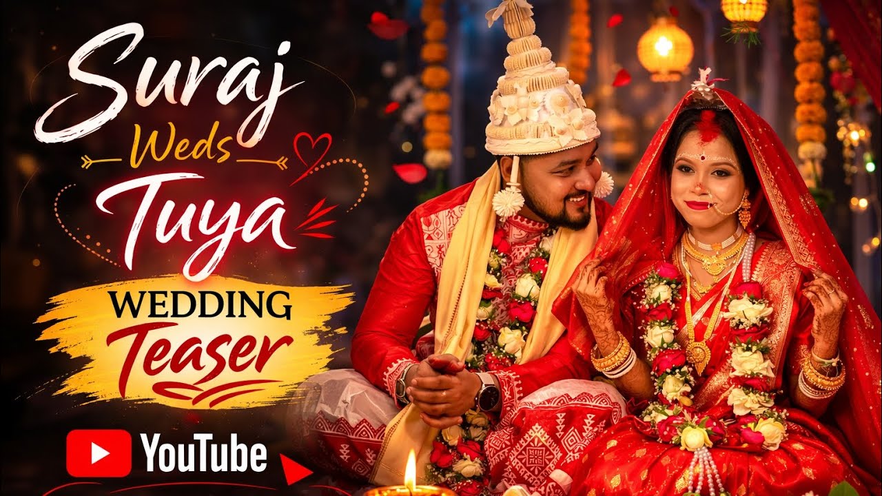 Suraj ❤️ Tuya | Beautiful Wedding Teaser | Cinematic Love Story #viral #weeding #video#shorts  #song