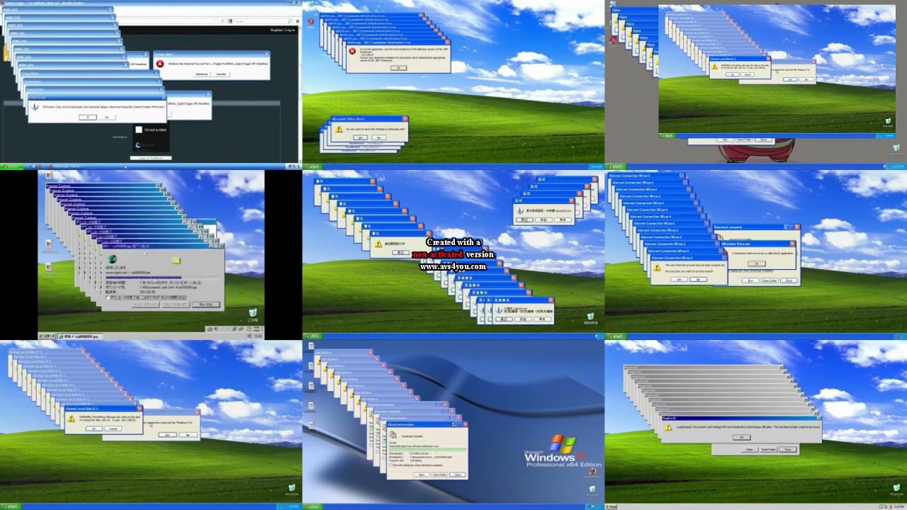 Windows XP Crazy Error Full Battle