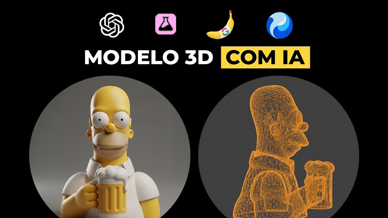 Fluxo com 4 IAs Grátis para Criar Modelos 3D Insanos!
