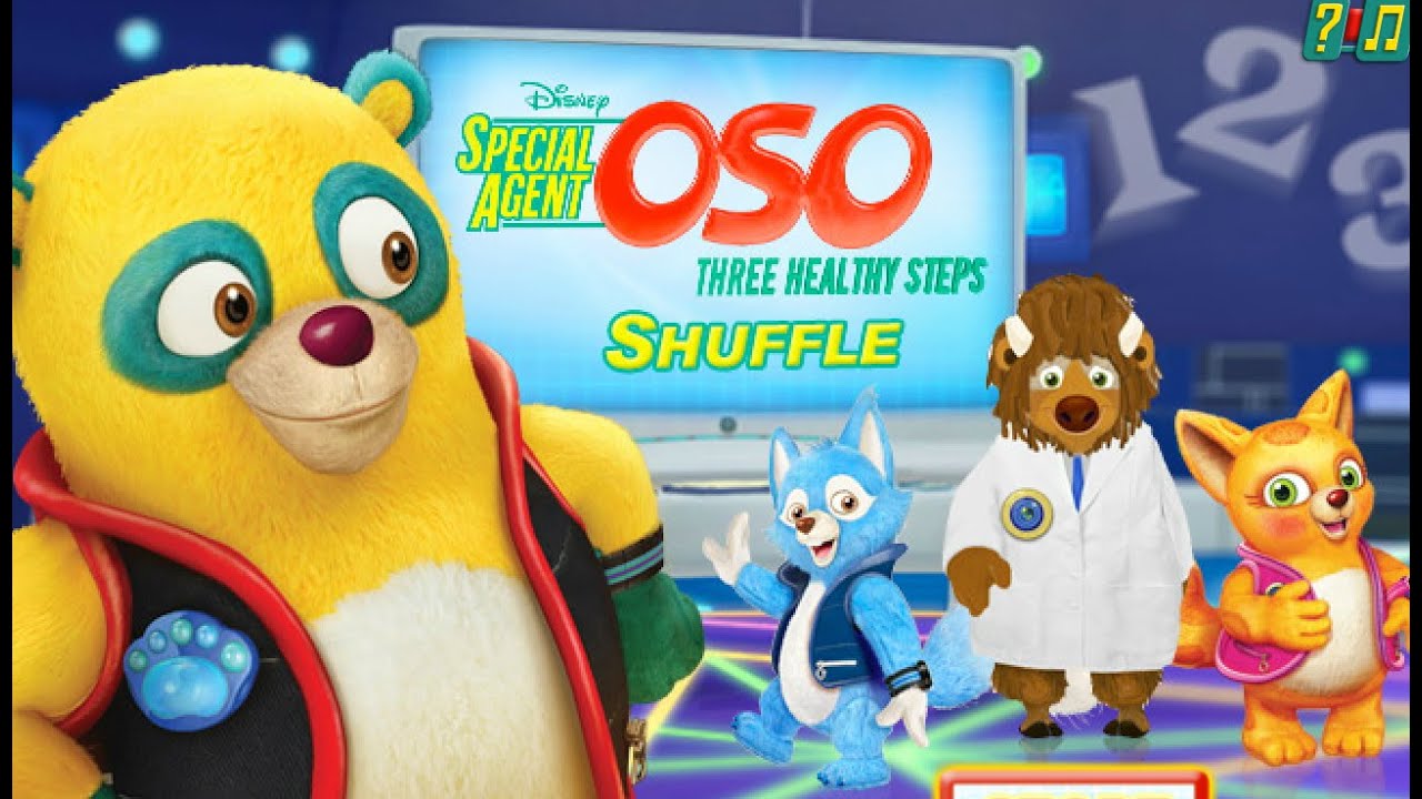 OSO Three Healthy Steps SHUFFLE - Disney games to play - yourchannelkids