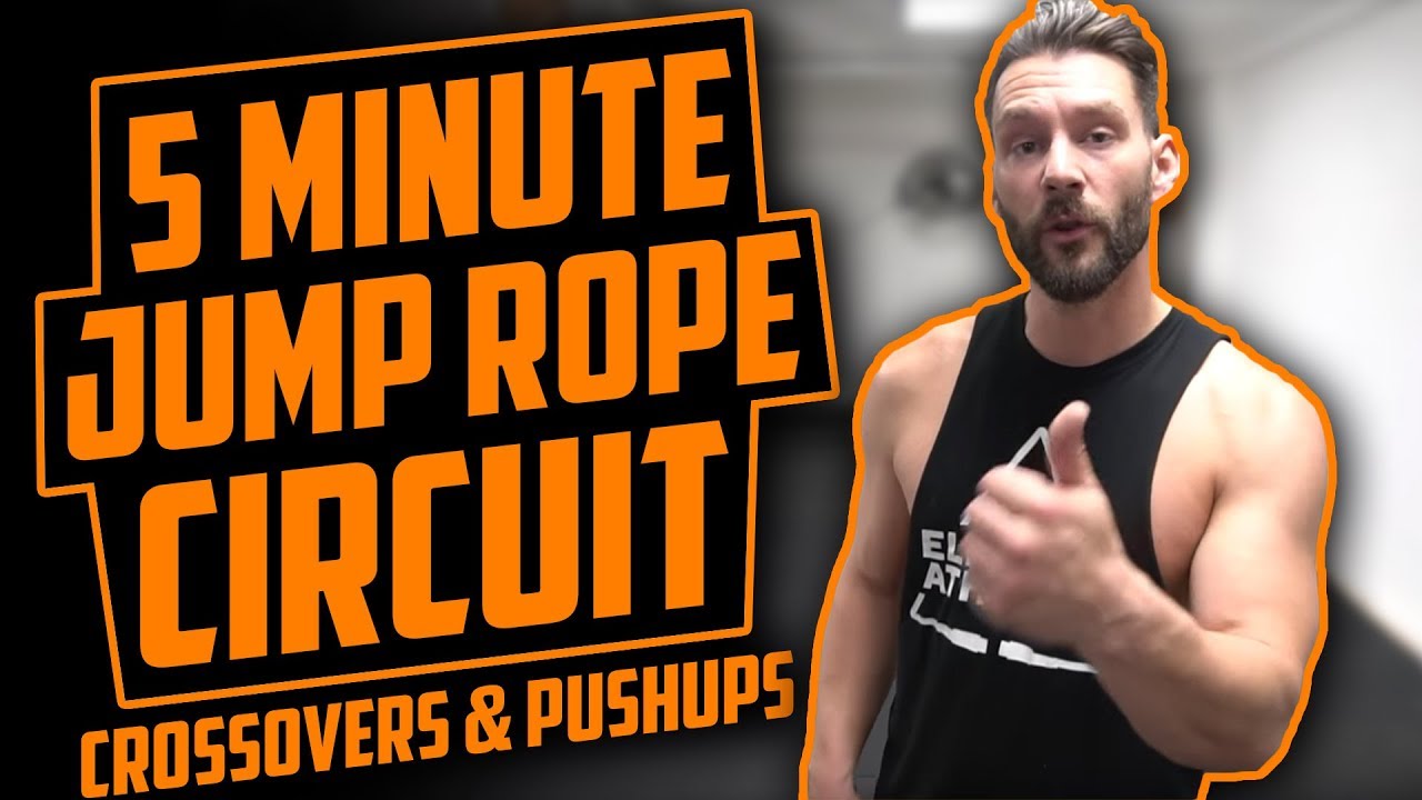 Get Ready to Sweat! 5 MINUTE JUMP ROPE CIRCUIT | Crossovers & Pushups