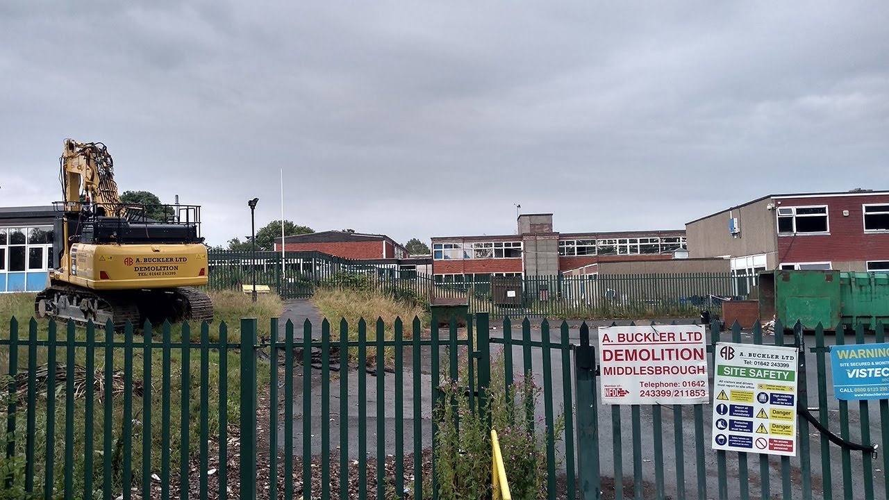 Shildon Sunnydale Comprehensive School Demolition 2023