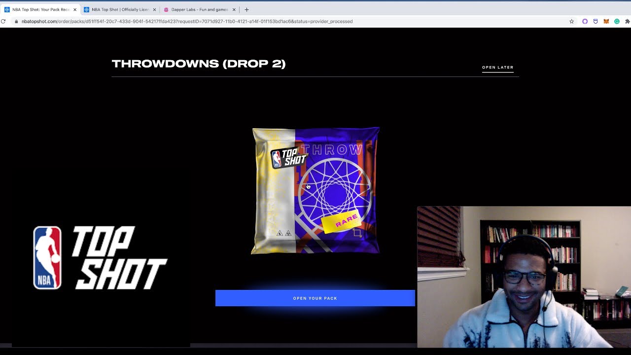 NBA Top Shot by Dapper Labs (Pack Opening)