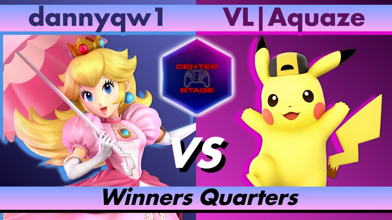 Center Stage #100 - dannyqw1 (Peach) vs VL Aquaze (Pikachu) - Super Smash Bros Ultimate SSBU