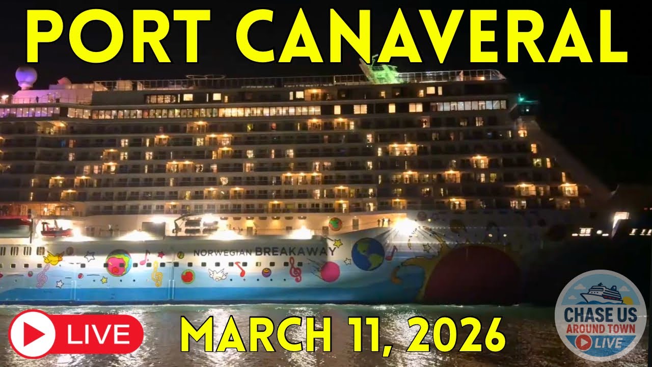 🔴 LIVE: Watching Norwegian Breakaway Leaving Port Canaveral LIVE! (March 11, 2026)