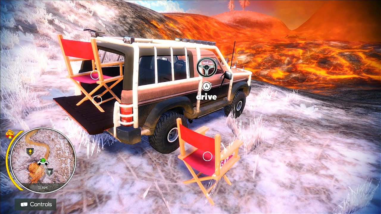 Will Lava Burn My Furniture's In Volcano | Off The Road Unleashed Nintendo Switch Gameplay HD
