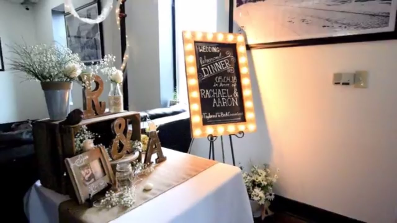 Crafty Realtor Rehearsal Decorating