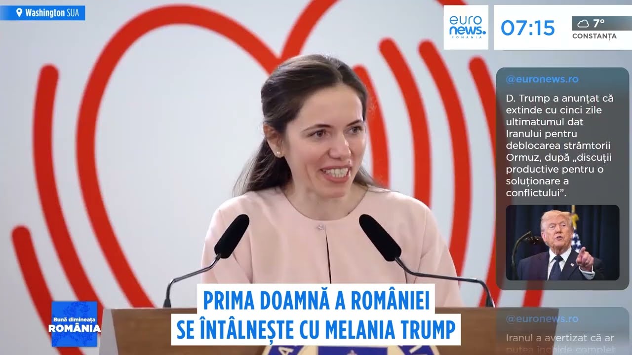Corespondență Euronews de la Casa Albă: Mirabela Grădinaru, &icirc;ntrevedere cu Melania Trump