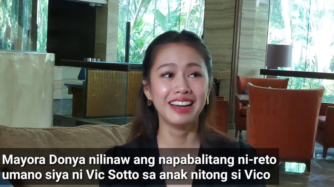 Mayor Donya Tesoro, nilinaw ang isyu na nireto umano siya ni Vic Sotto sa anak nitong si Mayor Vico